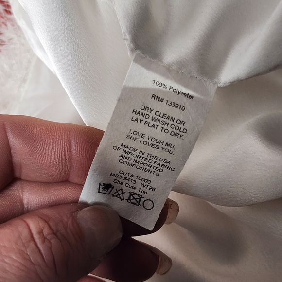 Show Me Your MuMu She Cute White Faux Feather Fuzzy Top, size XL - Picture 4 of 6